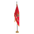 Marine Corps Indoor Military Flag Display Set (4'x6' Flag & 9' Pole)